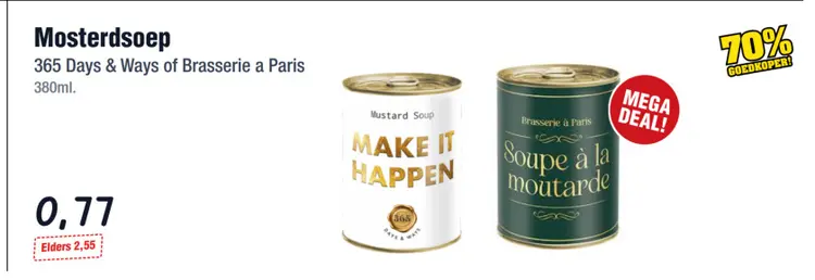 Aanbieding: Mosterdsoep
