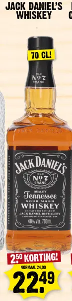 Aanbieding: Jack Daniel's Whiskey