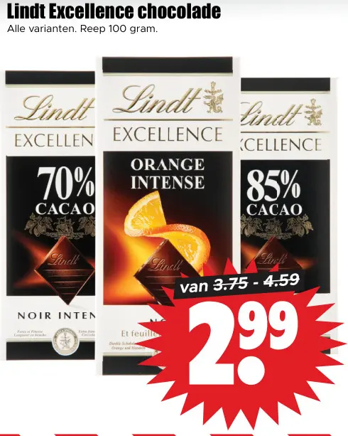 Aanbieding: Excellence chocolade