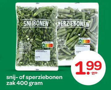 Aanbieding: snij- of sperziebonen
