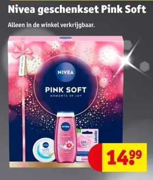 Aanbieding: Nivea geschenkset Pink Soft