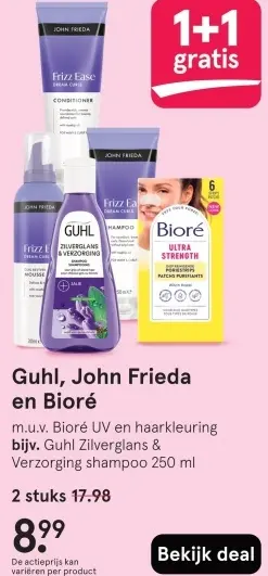 Aanbieding: Guhl, John Frieda en Bioré