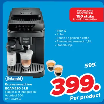 Aanbieding: Espressomachine ECAM290.51.B