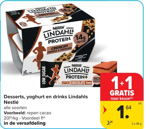 Promotie: Desserts, yoghurt en drinks Lindahls Nestlé