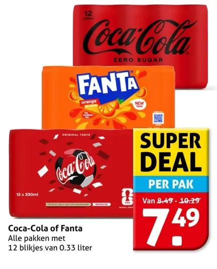 Aanbieding: Coca-Cola of Fanta