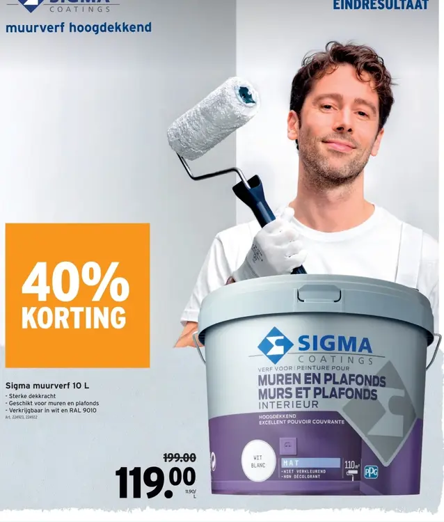 Promotie: Sigma muurverf