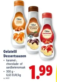 Promotie: Gelatelli Dessertsauzen