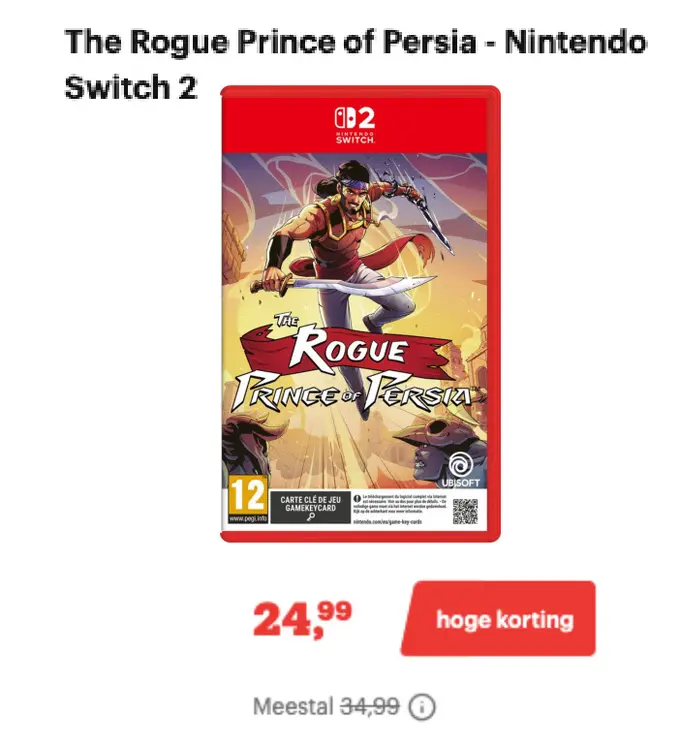 Promotie: The Rogue Prince of Persia - Nintendo Switch 