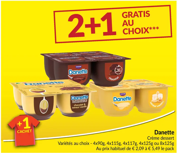 Offre: Danette Crème dessert