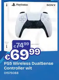 Promotie: PS5 Wireless DualSense Controller Wit