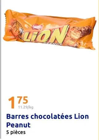 Offre: Barres chocolatées Lion Peanut