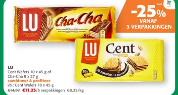 Aanbieding: LU Cent Wafers of Cha-Cha