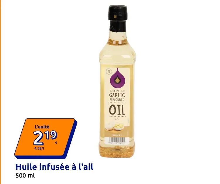 Offre: Huile infusée à l'ail