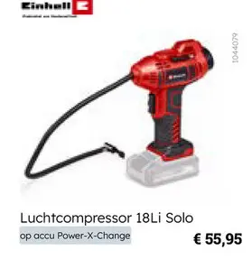 Aanbieding: Luchtcompressor 18Li Solo