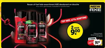 Aanbieding: AXE deodorant en douche