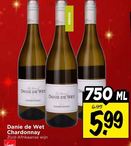 Aanbieding: Danie de Wet Chardonnay
