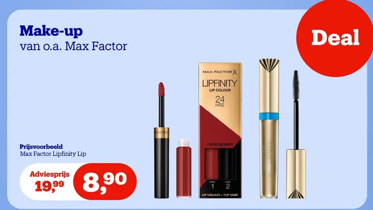 Promotie: Make-up van o.a. Max Factor