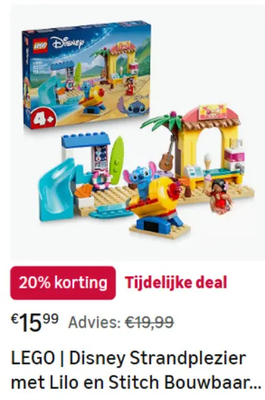 Aanbieding: Disney Strandplezier met Lilo en Stitch