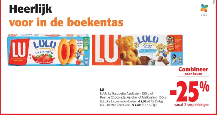 Aanbieding: LULU La Barquette Aardbeien of Beertje Chocol