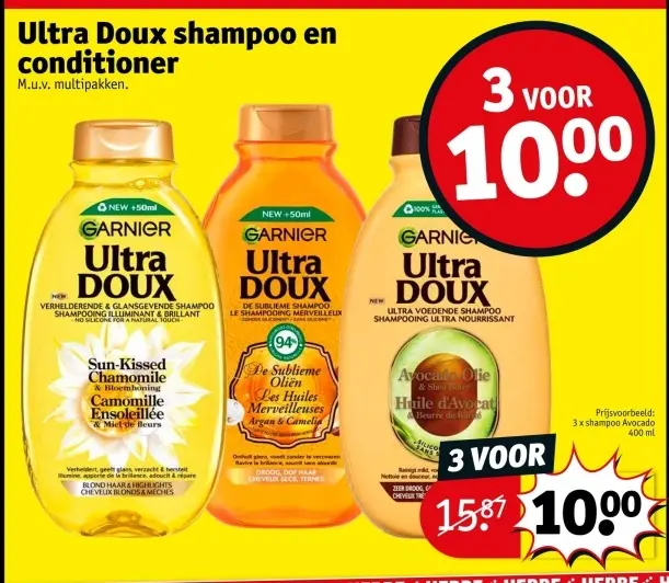 Aanbieding: Ultra Doux shampoo en conditioner