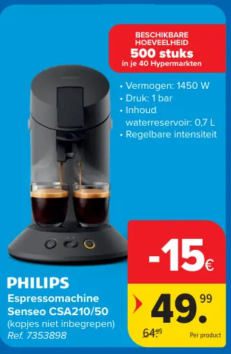 Promotie: Espressomachine Senseo CSA210/50