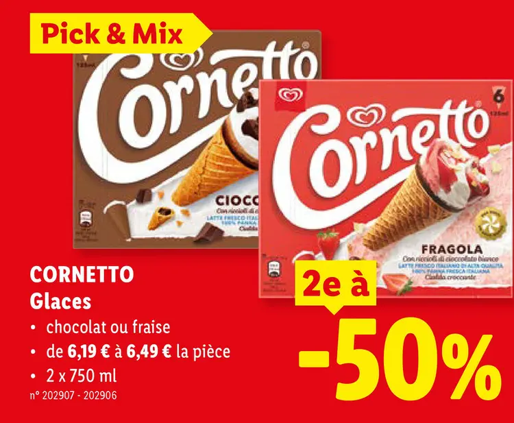 Offre: CORNETTO Glaces