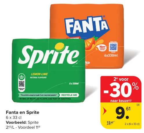 Promotie: Fanta en Sprite