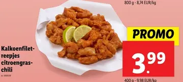Aanbieding: Kalkoenfilet-reepjes citroengras-chili