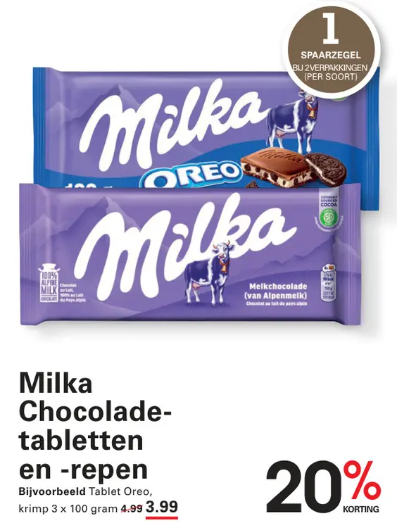 Aanbieding: Chocoladetabletten en -repen