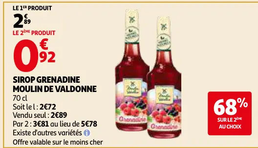 Offre: Sirop grenadine