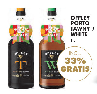 Aanbieding: OFFLEY PORTO TAWNY / WHITE