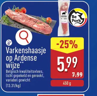 Promotie: Varkenshaasje op Ardense wijze