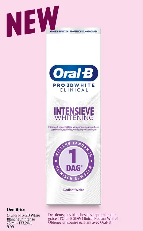 Offre: Pro-3D White Blancheur intense