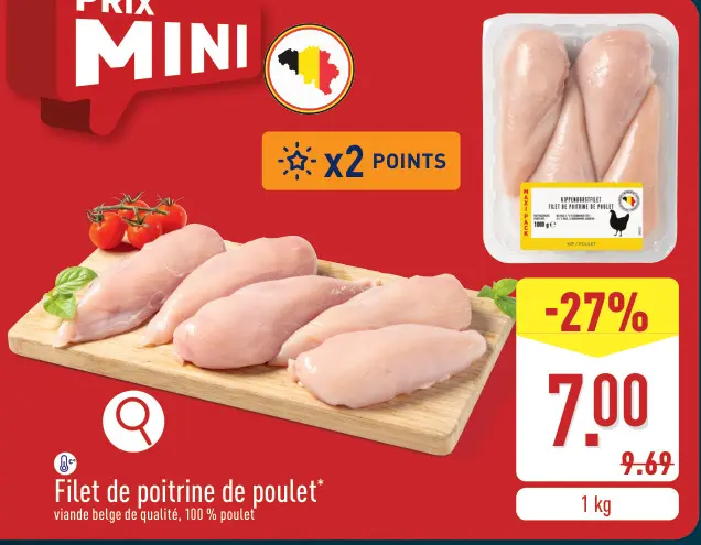 Offre: Filet de poitrine de poulet
