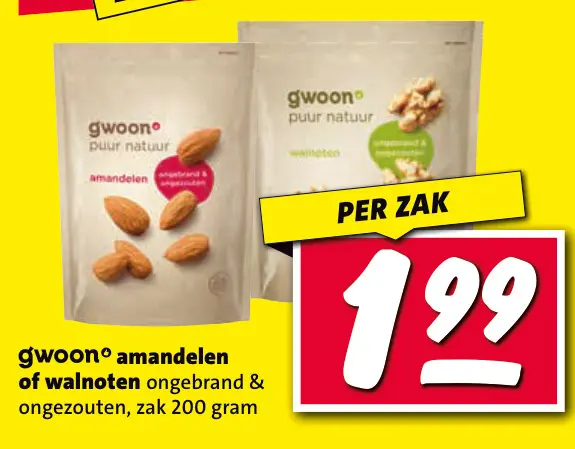 Aanbieding: amandelen of walnoten