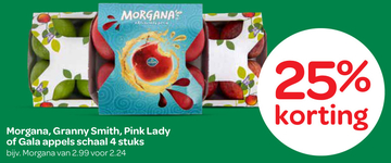 Aanbieding: Morgana, Granny Smith, Pink Lady of Gala appels schaal 4 stuks