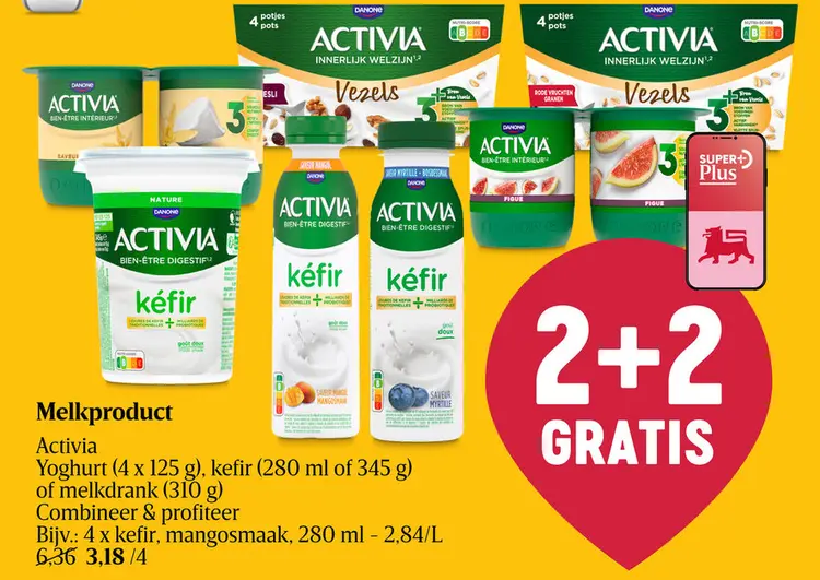 Promotie: Activia Yoghurt, kefir of melkdrank