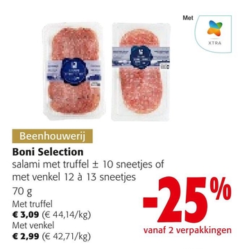 Aanbieding: Boni Selection salami met truffel of met venk