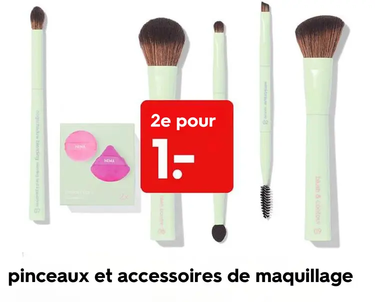 Offre: pinceaux et accessoires de maquillage