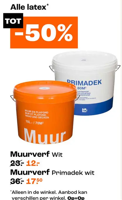 Aanbieding: Alle Latex*