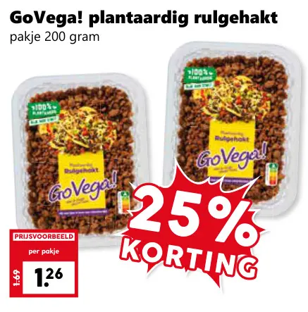 Aanbieding: Plantaardig rulgehakt