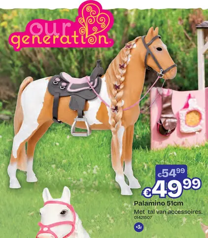 Aanbieding: Palamino beige/wit 51cm