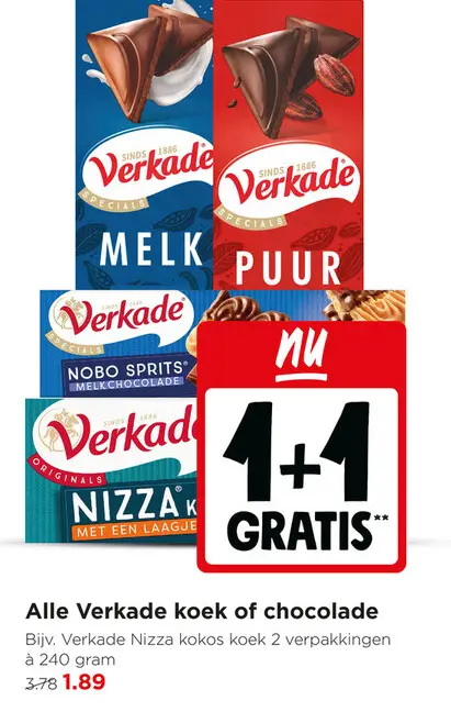 Aanbieding: Alle Verkade koek of chocolade
