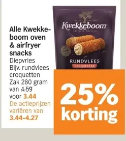 Aanbieding: Kwekkeboom oven & airfryer snacks