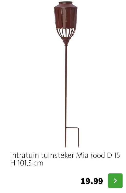 Aanbieding: Tuinsteker Mia rood