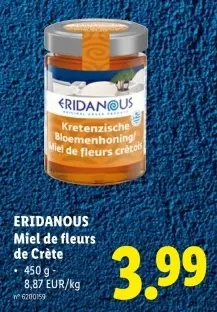 Offre: Miel de fleurs de Crète
