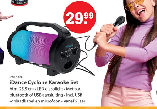Aanbieding: iDance Cyclone Karaoke Set
