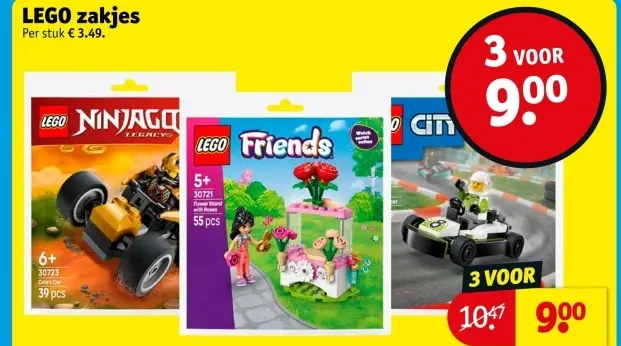 Aanbieding: LEGO zakjes