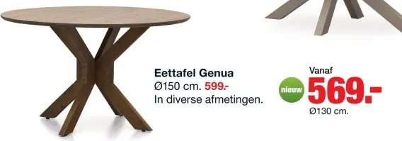 Aanbieding: tafel Genua