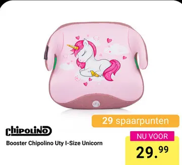 Aanbieding: Booster Chipolino Uty I-Size Unicorn